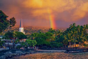 Alii Drive at sunset