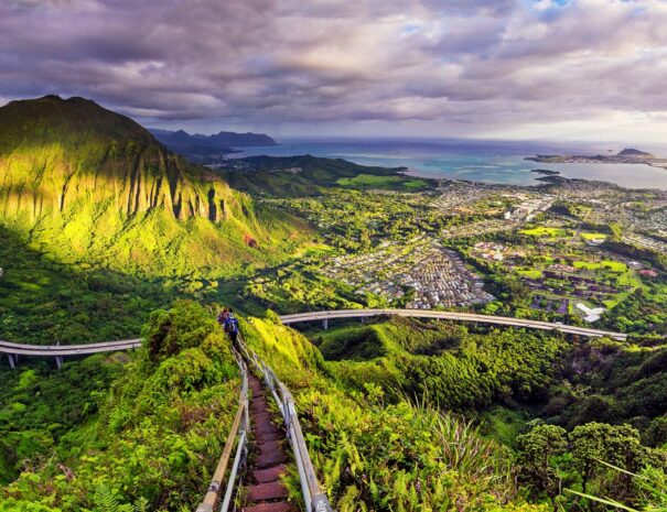 Oahu view from hiking trail