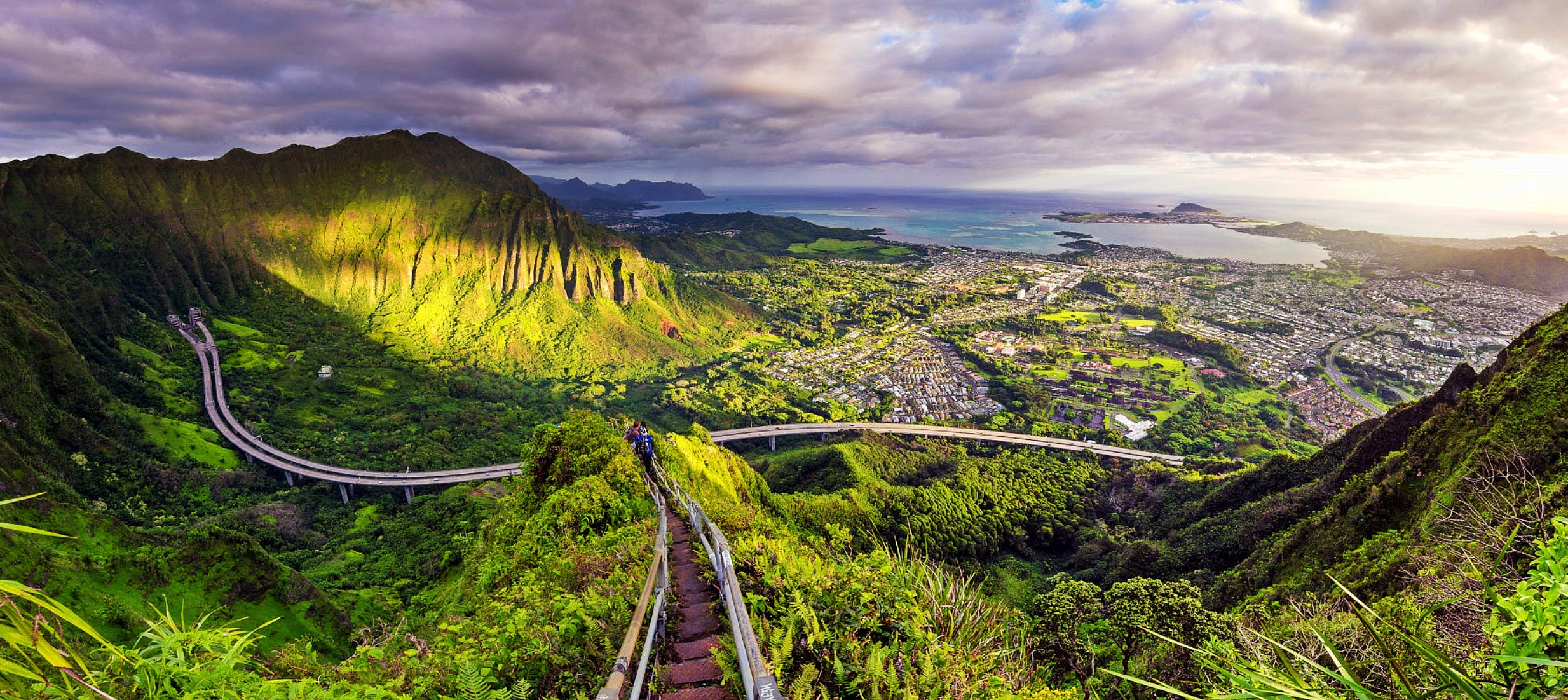 Oahu view from hiking trail