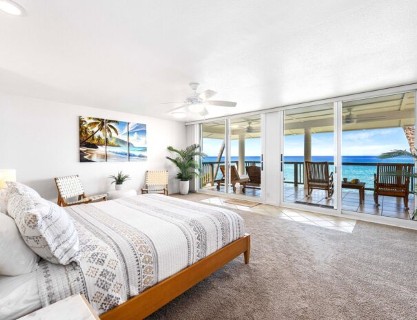 Master bedroom with views