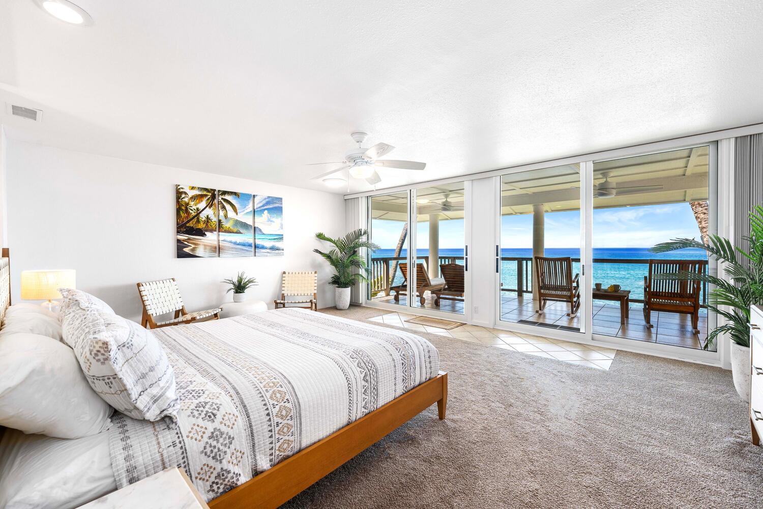 Master bedroom with views