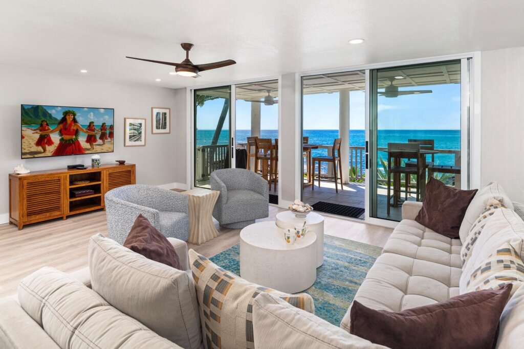 Living Room with ocean view