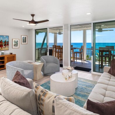 Living Room with ocean view