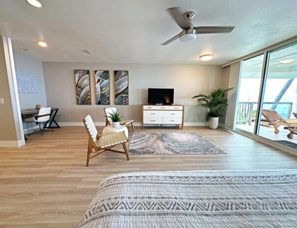 Master bedroom study and TV